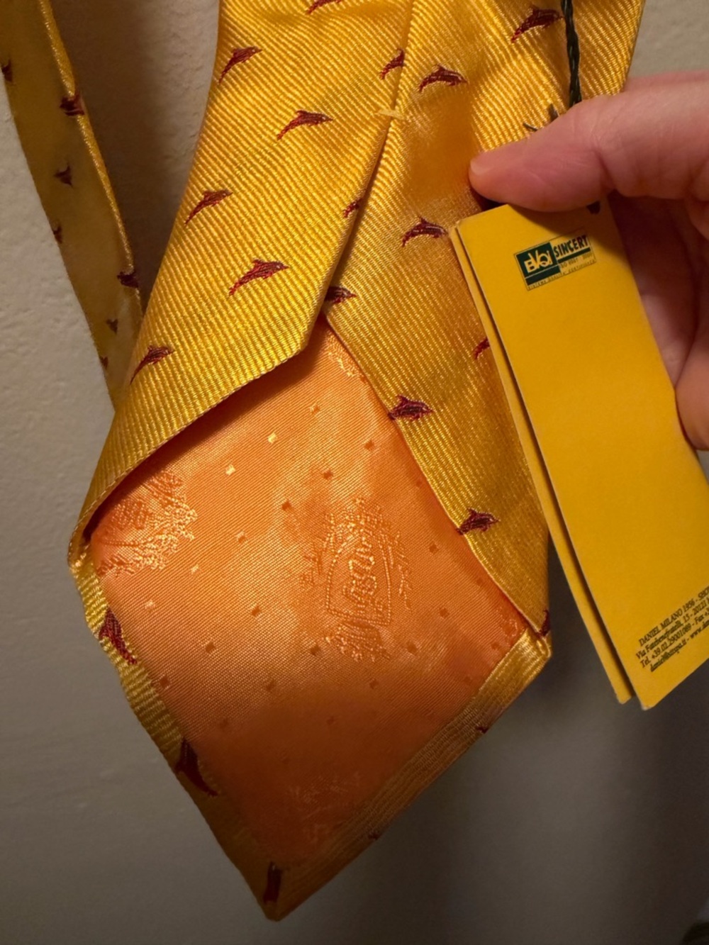 NWT Daniel Milano Dolphin Tie - Picture 6 of 8